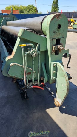 12' x 5/16" Bertsch #8-B, initial pinch power roll, 10.5" roll diameter, 6-12 FPM, rear roll geared & lower - Image 4