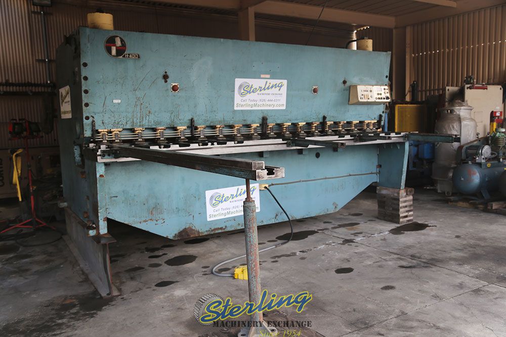 1/2" x 13' Amada #H-4013, hydraulic power shear, 40 SPM, 126" squaring arm, front support, foot pedal - Image 2