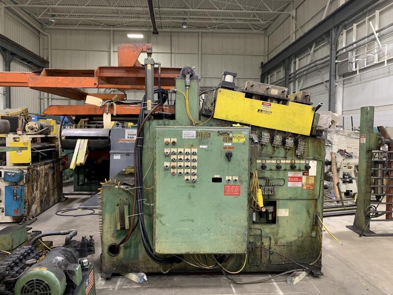 15000 lb. AFI #DR15000, reel & straightener, 48" x .080" stock, 60" OD, 20"-24" expansion range - Image 3