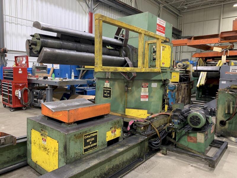 15000 lb. AFI #DR15000, reel & straightener, 48" x .080" stock, 60" OD, 20"-24" expansion range - Image 4