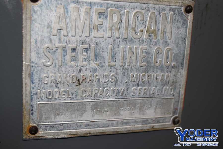 1000 lb. American Steel Line #60, motorized coil reel, 18" width, 54" outside dimensions, 14"-21" ID, #76335 - Image 6