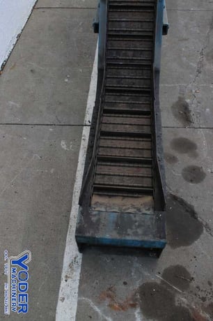 Wardcraft #SHSBX1200-T3-PIMPLED, inclined chip conveyor, no motor w/conveyor, #76350 - Image 5
