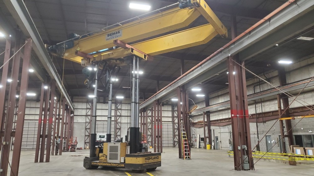 30 Ton, Demag, 37' 0" Span, 22' lift, class D, pendant, 2-speed all motions, rail/runway avail [#2331] - Image 4