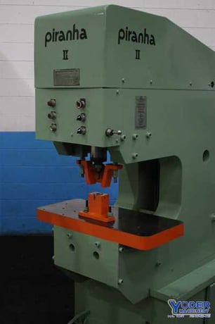 6" x 6" x 5/8" Piranha #PII140, hydraulic ironworker, 140 ton, 20 HP, joystick controls, 1997, #76404 - Image 2