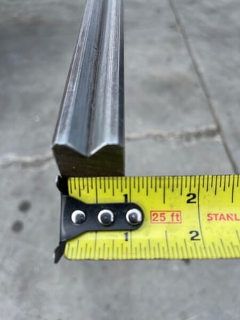 150" L, Female press brake die, 7/8" die width, 1-3/4" die height, 1/2" die opening, #74403 - Image 5