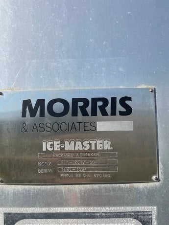 50 Ton, Morris #NIM-125HV-50, Chunk Ice Maker, Halocarbon (Freon, R22) Refrigeration, 460 V Compressor, 125 - Image 10