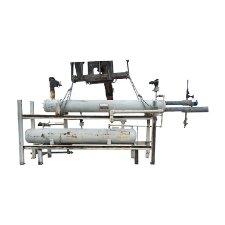 300 psi shell, Precesion & Chil-Con, Shell and Tube Heat Exchanger, 8" diameter x 60" L Tube, 1998 - Image 1