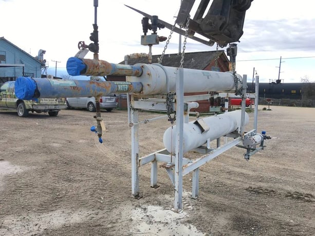 300 psi shell, Precesion & Chil-Con, Shell and Tube Heat Exchanger, 8" diameter x 60" L Tube, 1998 - Image 6