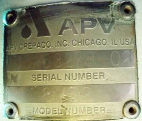 APV #8VS2, Centrifugal Pump, 10 HP, 1750 RPM, 230/460 V, 7.5" diameter Impeller - Image 5