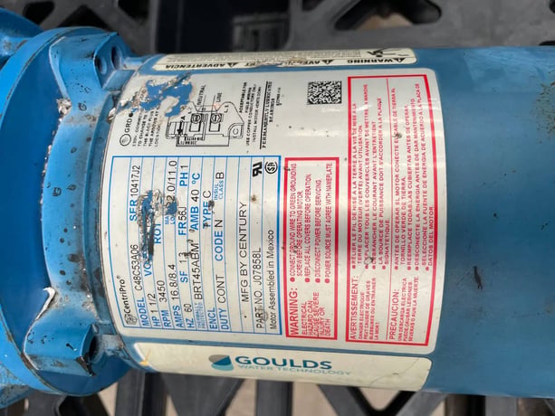 110 GPM, Goulds #GT15, Goulds GT15 Centrifugal Pump, 1.5 HP, 3450 RPM, 115/230 V, 125 psig - Image 10