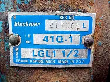 37 GPM, Blackmer Dover #LGL-1-1/2, Positive Displacement Pump, 2 HP, 208-230/460 V, 1.5" inlet, 1" and 0.5" - Image 8