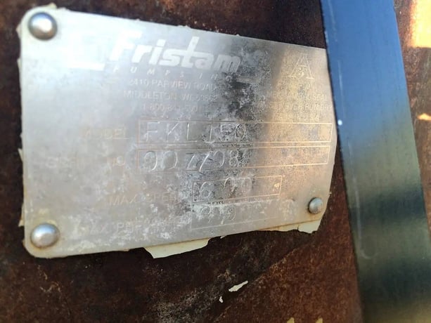 155 GPM, Fristam #FKL150, Positive Displacement Pump, 0.259 Gallons, 15 HP, 176 RPM motor, 208-230/460 V, 600 - Image 6