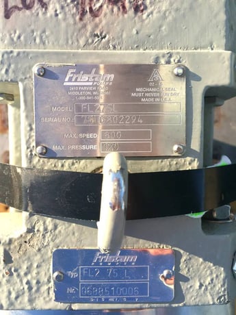 78 GPM @120 psi, Fristam #FL275L, Positive Displacement Pump, 0.098 Gallons, 7.5 HP, 1755 RPM motor - Image 6