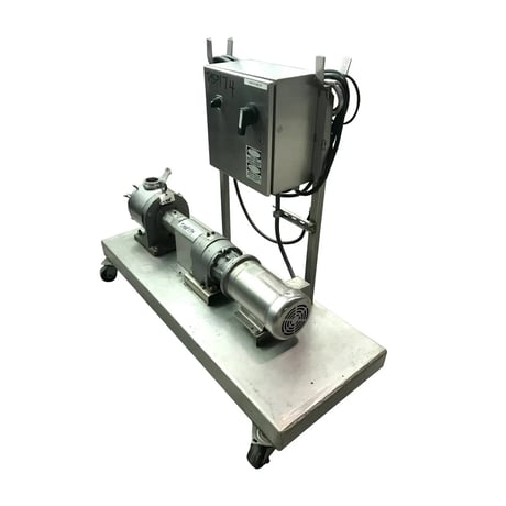 Sine #SPS-35, Positive Displacement Pump, 3 HP, 1760 RPM, 208-230/460 V, 154 RPM speed, (2) 3" Tri-clamp - Image 2