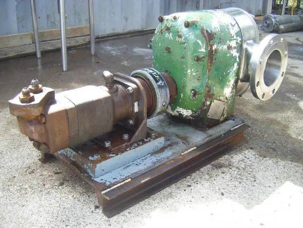 300 GPM, Tri-Clover #PR300, Rotary Positive Displacement Pump, 63 Gallons, 7.75" rotor size, (2) 6" diameter - Image 4