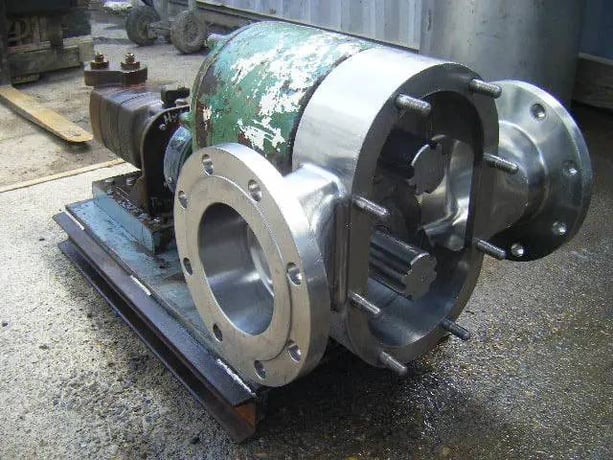 300 GPM, Tri-Clover #PR300, Rotary Positive Displacement Pump, 63 Gallons, 7.75" rotor size, (2) 6" diameter - Image 5