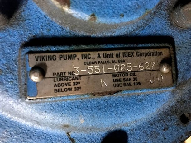 Viking #K124A, Positive Displacement Pump, 2 HP, 230/460 V, (2) 2" Tri-Clamp Inlet/Outlet - Image 6