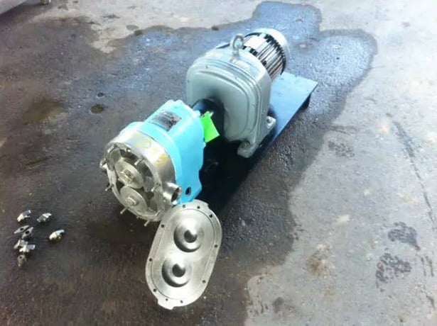 110 GPM, Waukesha Cherry-Burrell #100, Positive Displacement Pump, 3 HP, 1750 RPM, 230/ 460 V, 600 RPM speed - Image 5