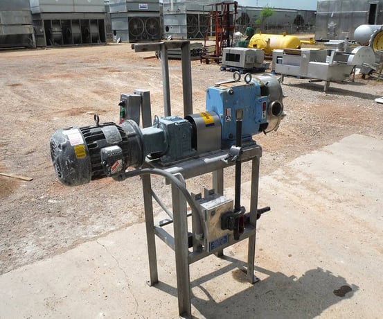 49 GPM, Waukesha Cherry-Burrell #130, Positive Displacement Pump, 0.25 Gallon, 5 HP, 1750 RPM, 460 V, 193 RPM - Image 5