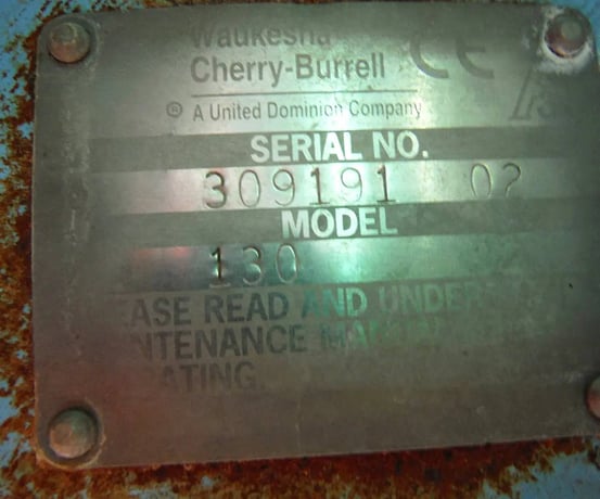 49 GPM, Waukesha Cherry-Burrell #130, Positive Displacement Pump, 0.25 Gallon, 5 HP, 1750 RPM, 460 V, 193 RPM - Image 8