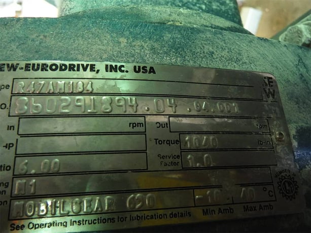 49 GPM, Waukesha Cherry-Burrell #130, Positive Displacement Pump, 0.25 Gallon, 5 HP, 1750 RPM, 460 V, 193 RPM - Image 9