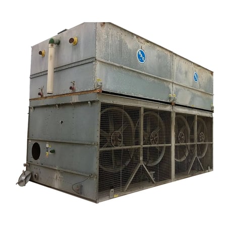 982 Ton, BAC VC2-982, Evaporative Condenser, 1-25 HP Motor, 2 Tower Units, 153900 CFM, 585 GPM, 1995 - Image 2