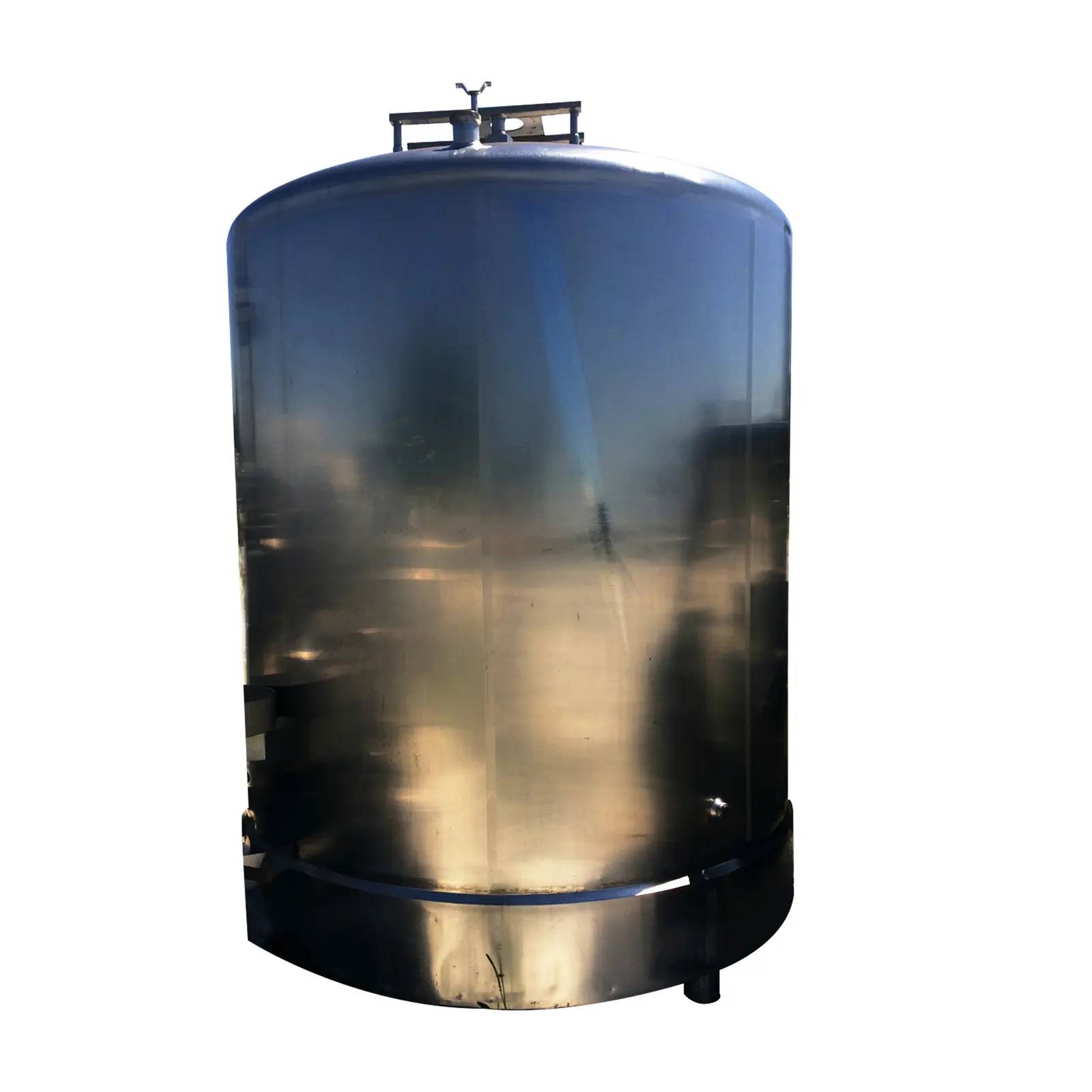 2500 gallon Stainless Steel Single Shell Tank, 0.105" thickness, 7' 1" diameter x 7' 10" Inside straight wall - Image 1