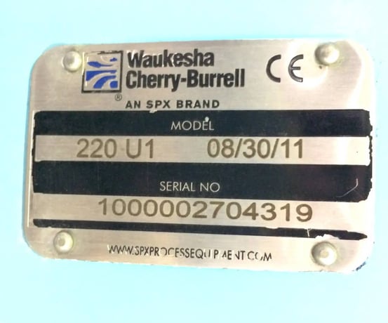 310 GPM @ 200 psi, Waukesha Cherry-Burrell #220-U1, Positive Displacement Pump, 0.522 Gallon, 10 HP, 1760 - Image 8