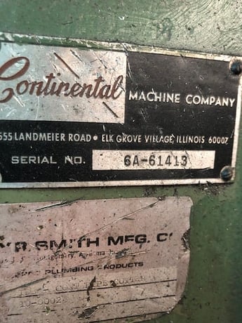 7-1/2" Continental #6A, air-operated, cap: 3/4"- 7-1/2" OD, up to 3/8" wall thickness, 5 HP, extra cut-off - Image 7