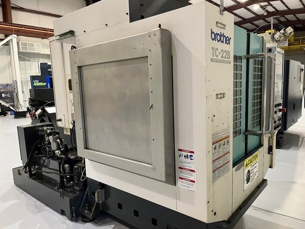 Brother #TC-22B, CNC B00,17.7" x19.7", #30,16000 RPM, 2755 IPM, 27 ATC, thru spindle coolant, HPP coolant - Image 6