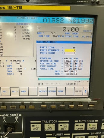 Hyundai Kia #SKT250SY, Fanuc 18iTB, 30 HP main, 10 HP sub, 3" bar, Y-Axis, live tools, parts catcher, tool - Image 4