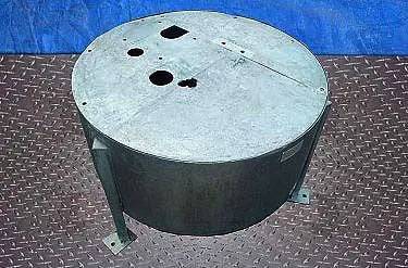 40 gallon Stainless Steel Tank, Three part cover, 4" square, 3" diameter, & 2-1/2" diameter Openings, 2" - Image 3