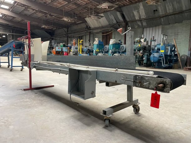 10" wide x 9.11' long, Genemco Belt Conveyor - Image 4