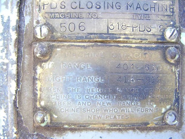 Continental #318-PDS-2, Closing Machine, 404-610 diameter range, 414-910 height range - Image 9