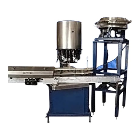 #F-30, Free Standing Consolidated 6 Spindle Capper, 200 BPM, 28 mm caps, 100" L x 41" width x 88" H Capper - Image 1