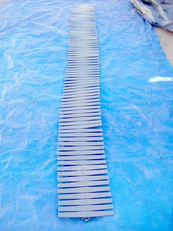 12" wide x 300' long, Plastic Conveyor Belt, (30) belt sections - Image 3