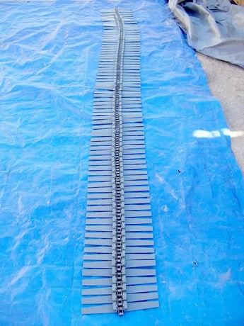 12" wide x 300' long, Plastic Conveyor Belt, (30) belt sections - Image 5