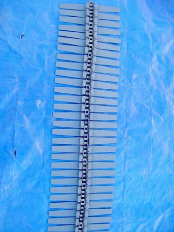 12" wide x 300' long, Plastic Conveyor Belt, (30) belt sections - Image 7