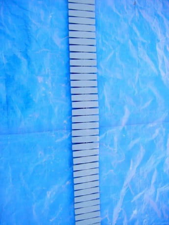 6" wide x 250' long, Plastic Conveyor Belt, (25) belt sections - Image 7