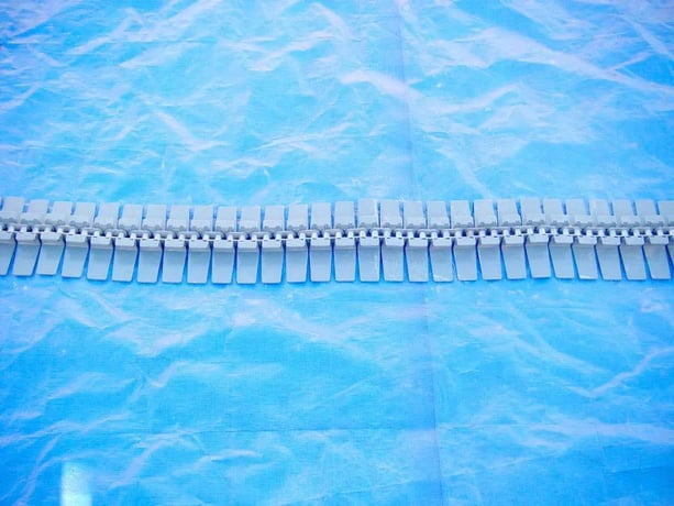 6" wide x 250' long, Plastic Conveyor Belt, (25) belt sections - Image 8