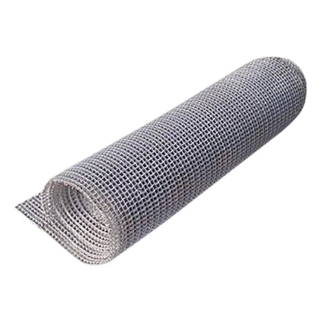 42" wide x 23' long, Stainless Steel Honeycomb Flat Wire Conveyor Belt, 0.045" thick Wire, 0.118" diameter Rod - Image 1
