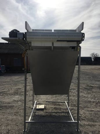 40" wide, Incline Conveyor, 1 HP, 38" wide plastic belt, 5" sidewalls, 36" Infeed elevation, 87" Discharge - Image 6