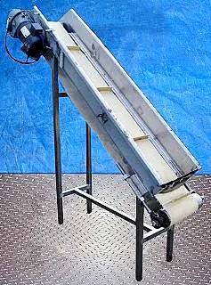 11" wide, Stainless Steel Conveyor, 0.5 HP, 1-1/2" H Cleat, 18-1/2" distance between cleats, 27" infeed H - Image 3