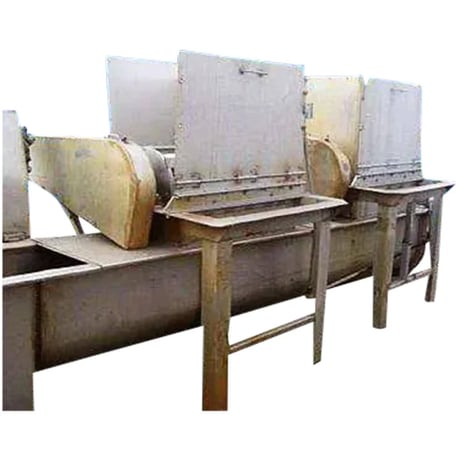 Stainless Steel Delumper with Screw Auger Discharge, 10/2 HP, 18" diameter x 12' 7" L Screw Auger, 69" infeed - Image 1