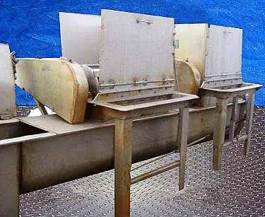 Stainless Steel Delumper with Screw Auger Discharge, 10/2 HP, 18" diameter x 12' 7" L Screw Auger, 69" infeed - Image 3