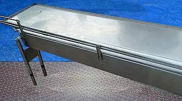 Stainless Steel Table Top Conveyor Extension with Work Table, 75 HP, 120" L x 21" width work table, 1-5/8" - Image 9