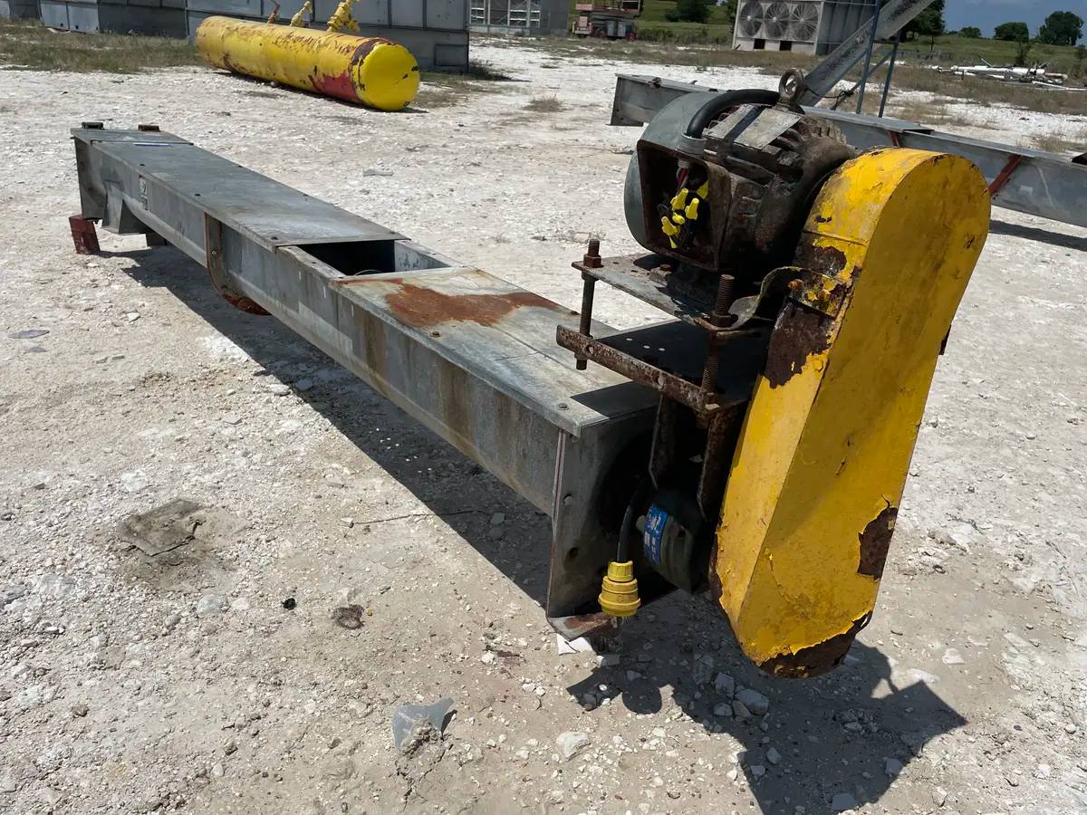 8" diameter x 8.2' long, Galvanized Steel Screw Auger Conveyor, 2 HP, 138" L x 19" width x 32" H Shipping - Image 6