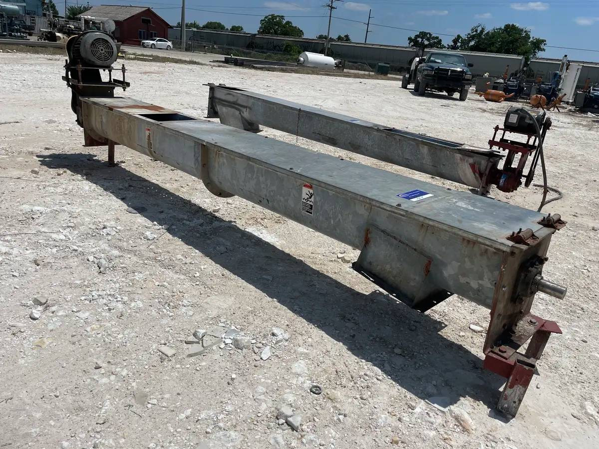 8" diameter x 8.2' long, Galvanized Steel Screw Auger Conveyor, 2 HP, 138" L x 19" width x 32" H Shipping - Image 9