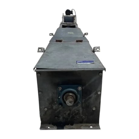 17.5' long, galvanized, 3 HP, 38" L x 17.5' width x 32" H Shipping, 200" Chute - Image 2