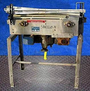 4-1/2" wide, General Conveyor Co., Stainless Steel Table Top Conveyor, 1 HP, (2) 6" sprockets w/ 1" gap, 35" - Image 3